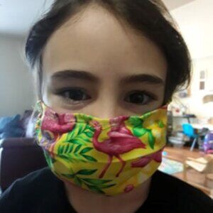 Kid Size Mask w/ Silver/Copper Filters-Flamingo